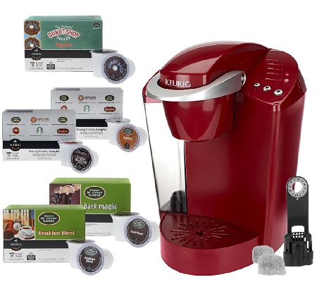 Keurig K40 Coffeemaker with 48 K-Cup Packs & Water Filter Kit QVC.com